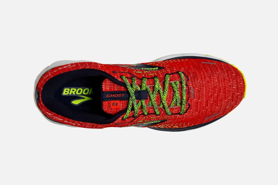 Brooks Ghost 13 Road Running Shoes - Mens - Red/Black - MQ8214056